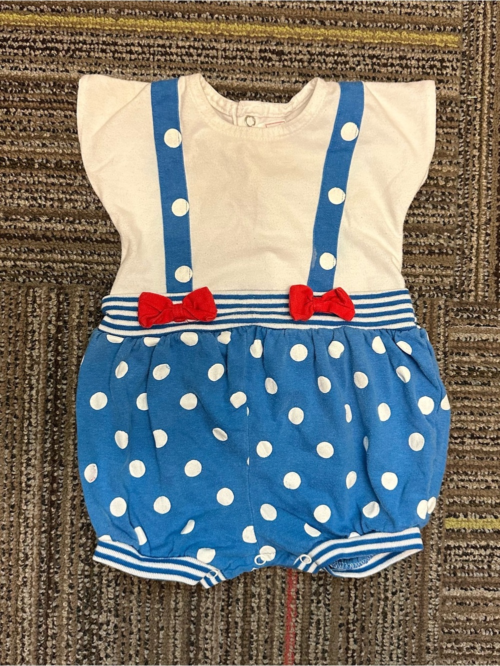 Vintage 80s 90s Buster Brown romper 24M